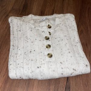 Madewell Donegal Button-front Henley Sweater